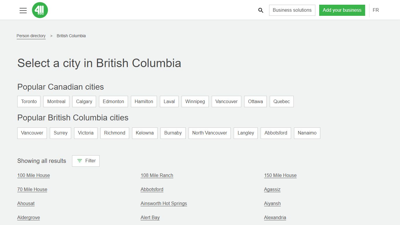 Find People in British Columbia | 411.ca